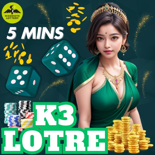 lotto prediction k3 lotre 5 mins with girl model dice and coins